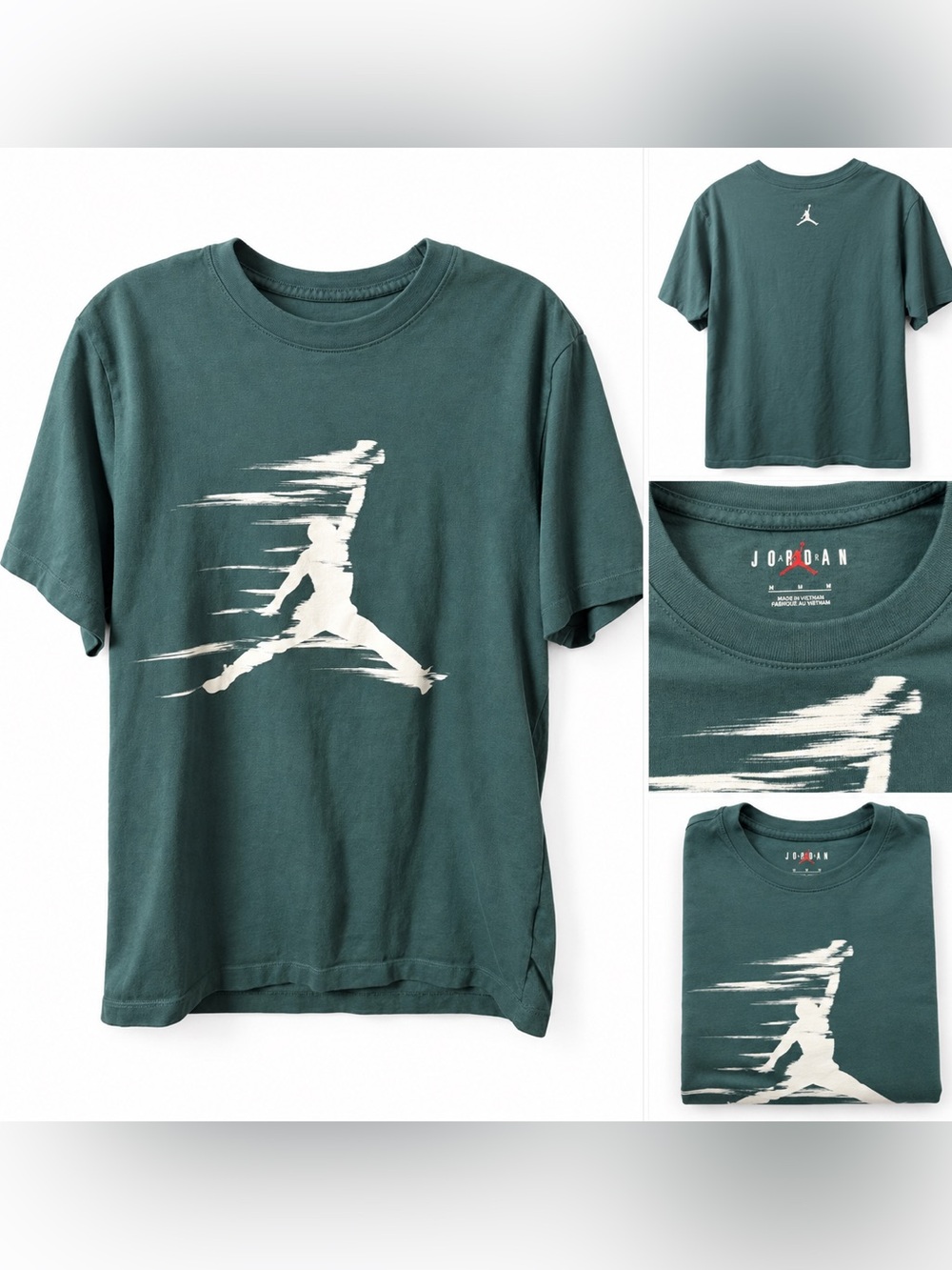 Jordan MVP Jumpman Men’s T-Shirt Size M Oxidized Green Sail Graphic FZ1919-366